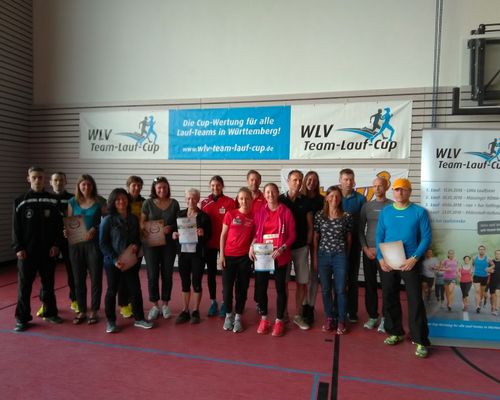 155 Läuferinnen und Läufer sind bei besten Laufbedingungen in den WLV Team-Lauf-Cup 2018 gestartet